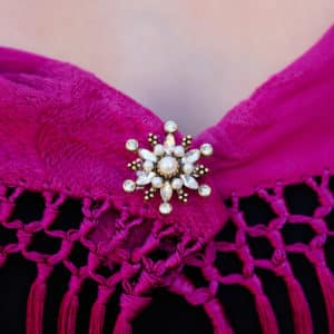 STAR BROOCH WITH PEARLS