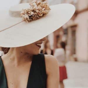 Chapeau Bibi Femme 2025 – Motif Floral – Élégant Pour Mariage, Fête & Cérémonie