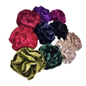 VELVET FLOWER BROOCH
