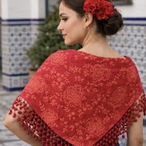 mantoncillo de flamenca de madroños rojo portada