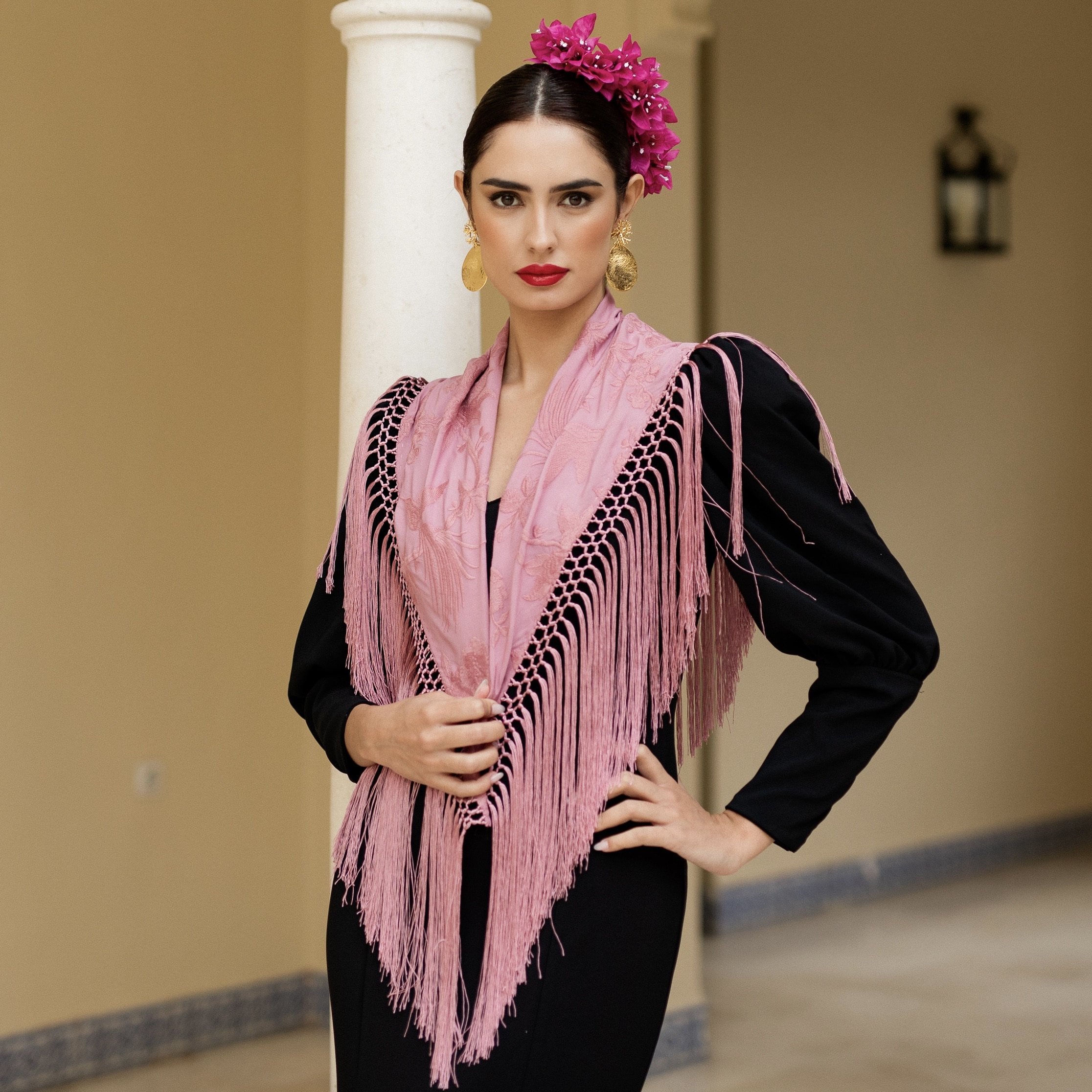 mantoncillo de flamenca mercedes maquillaje portada