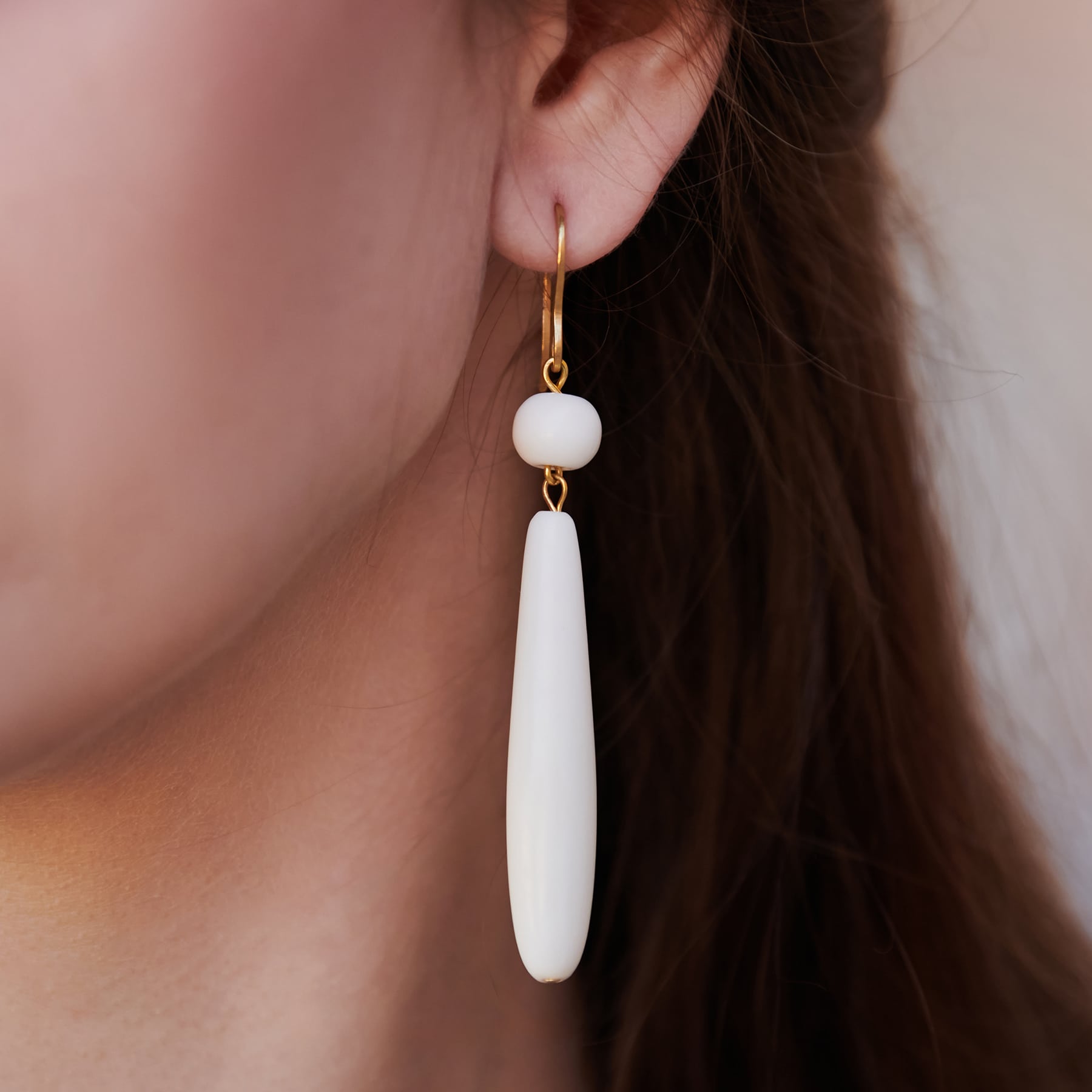 PENDIENTES DE HUESO MARRAKECH DE FLAMENCA