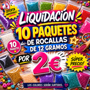 liquidaciÓn 4 paquetes de rocallas 1€ portada