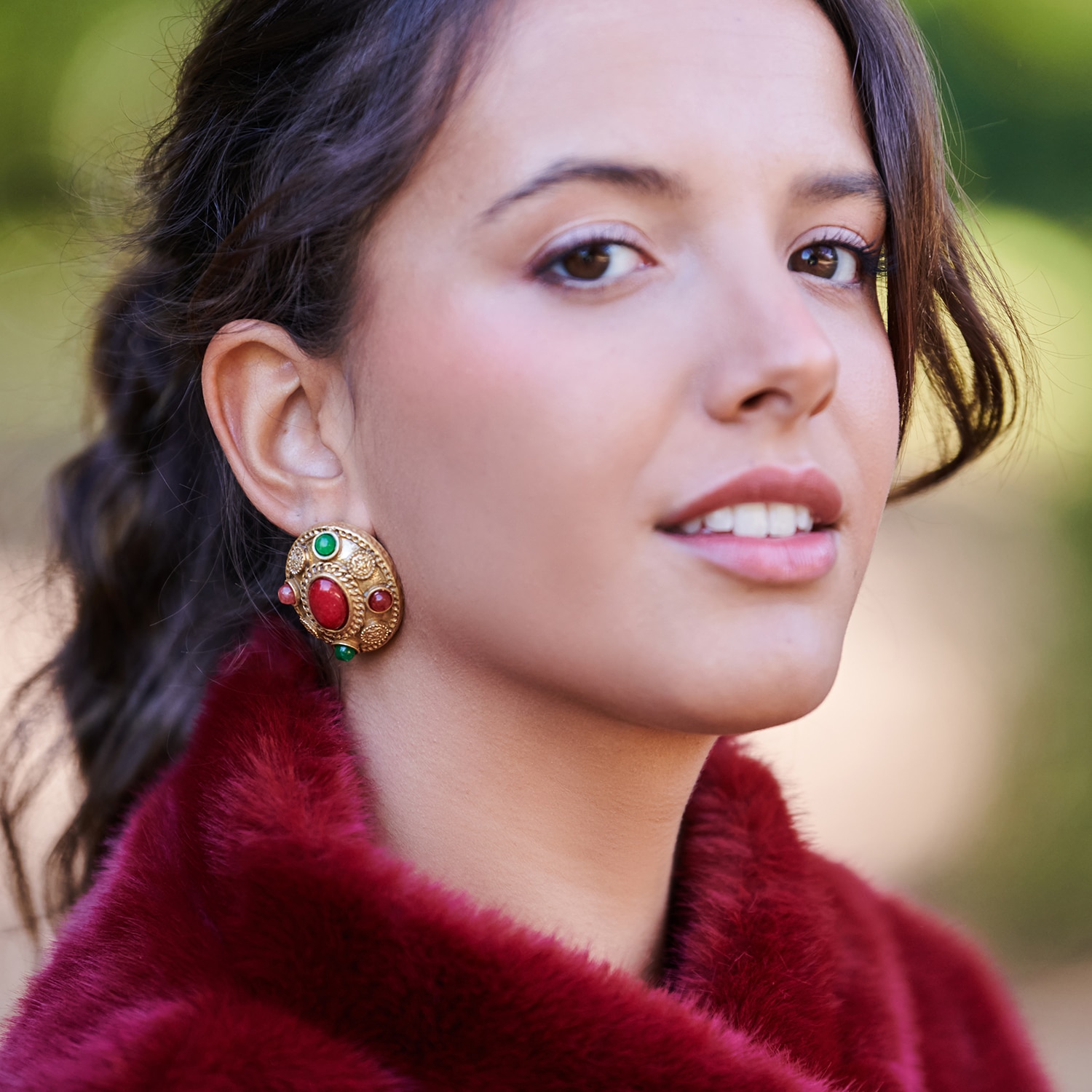 BOUCLES D'OREILLES VINTAGE ALBINA