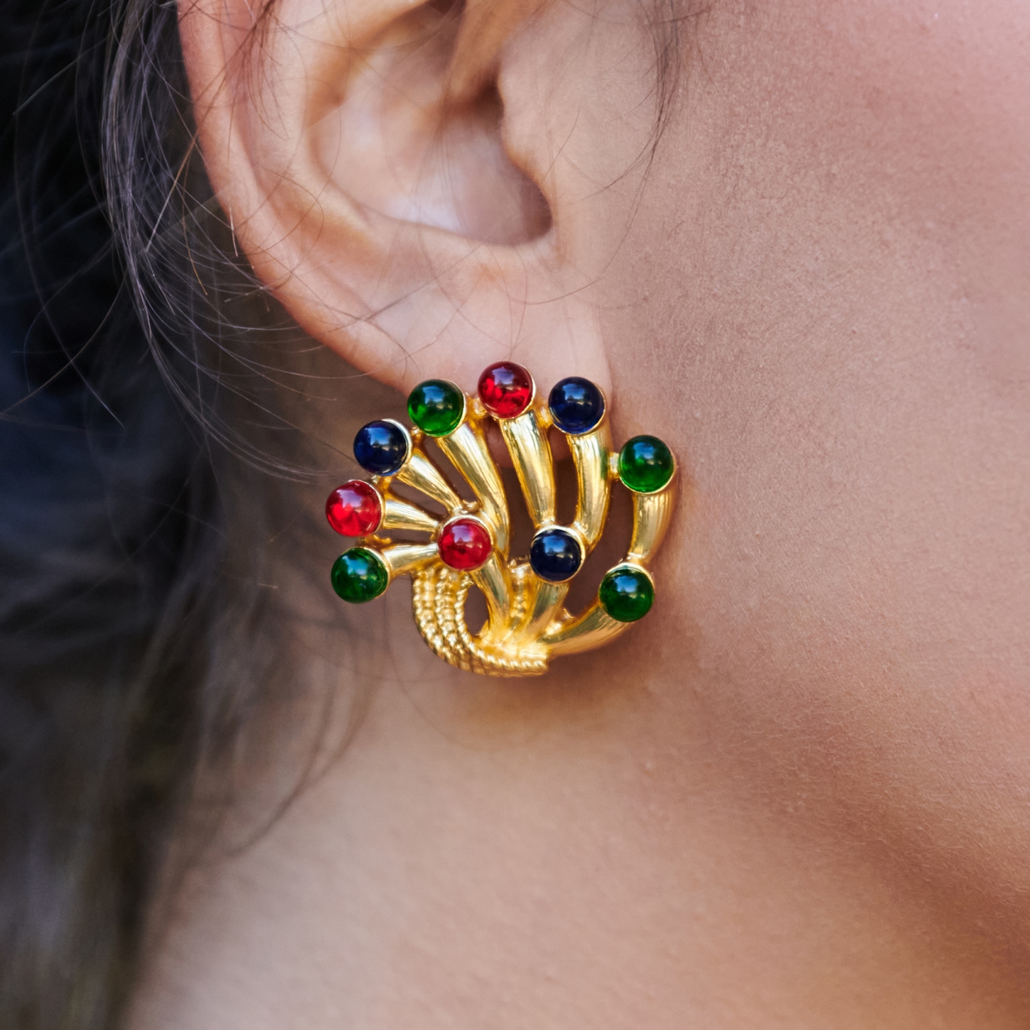 BOUCLES D'OREILLES VINTAGE BALBINA