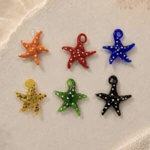 colgante cristal de murano estrella de mar 40mm portada