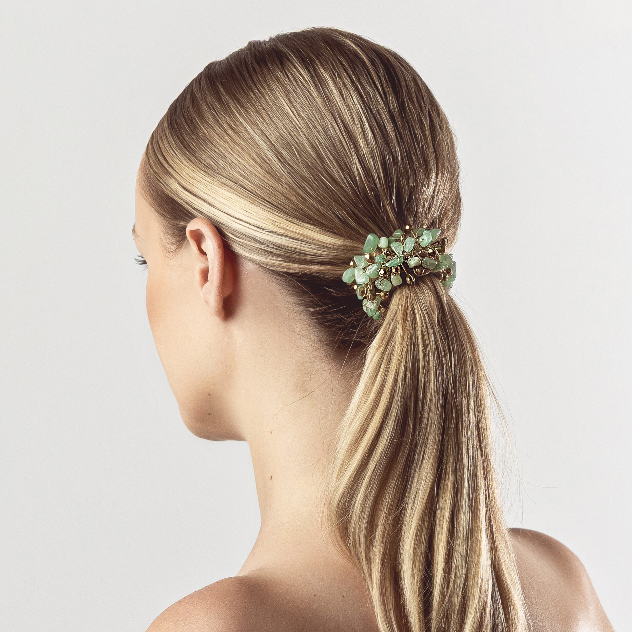 MANCHETTE DE MARIÉE LORETO VERTE