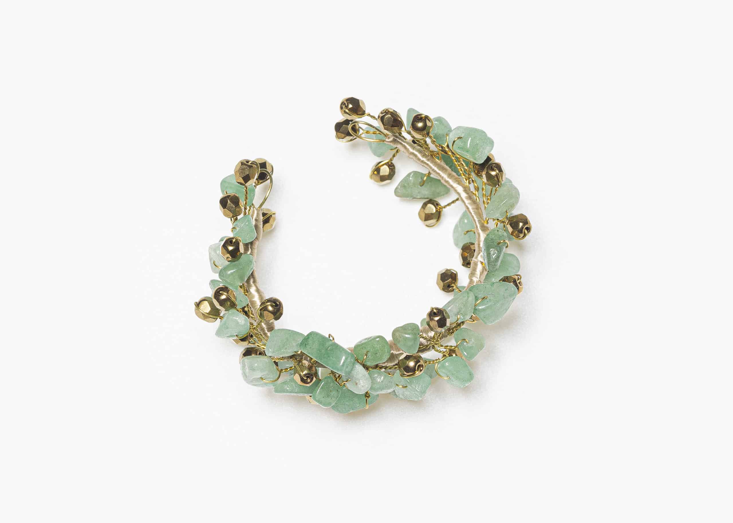 MANCHETTE DE MARIÉE LORETO VERTE