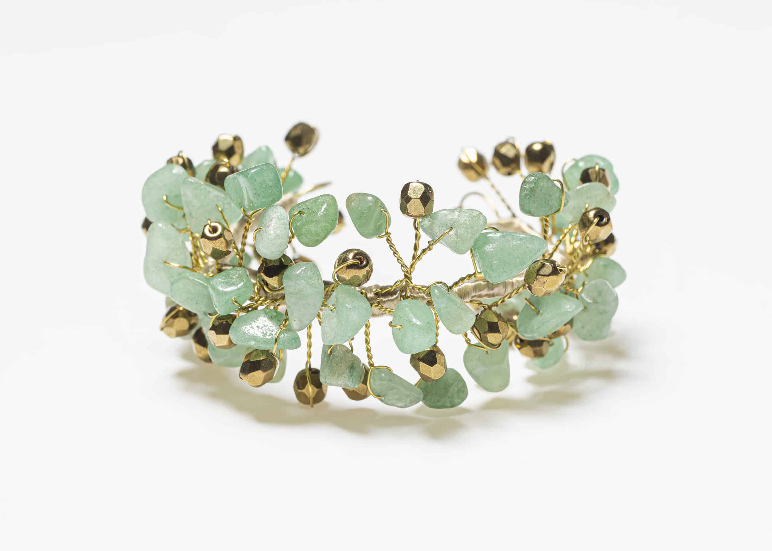MANCHETTE DE MARIÉE LORETO VERTE