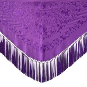 MANTONCILLO DE FLAMENCA ESPERANZA MORADO FOTO ESTUDIO