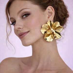 BOUCLES D'OREILLES MAXI DORÉES MERCADAL