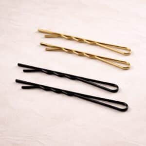 ÉPINGLES À CHEVEUX ONDULÉES MÉTALLIQUES 5,5CM (LOT 24)