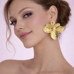 BOUCLES D'OREILLES MAXI DORÉES MAÓ