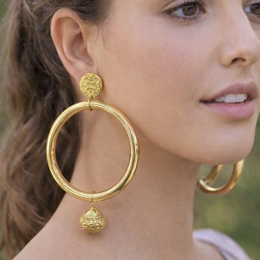 PENDIENTES DE FLAMENCA JARAS DORADO PORTADA