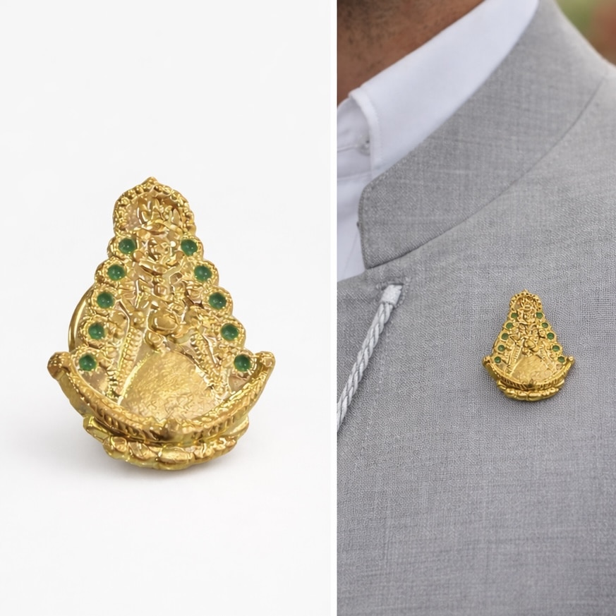 PIN VIERGE DU ROCIO DORÉ
