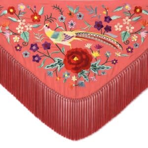 MANTONCILLO DE FLAMENCA FAISÁN ROSA CORAL PORTADA