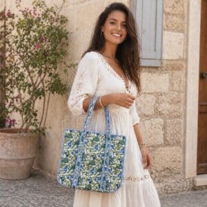 BOLSO SHOPPER DE TELA ESTAMPADOS TROPICAL PORTADA