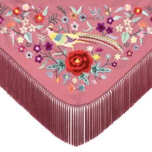 MANTONCILLO DE FLAMENCA FAISÁN ROSA MAQUILLAJE PORTADA