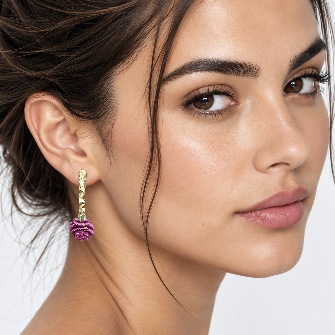 pendientes de clavel esmaltado smart portada