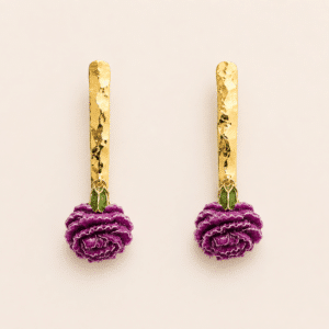 pendientes de clavel esmaltado smart portada
