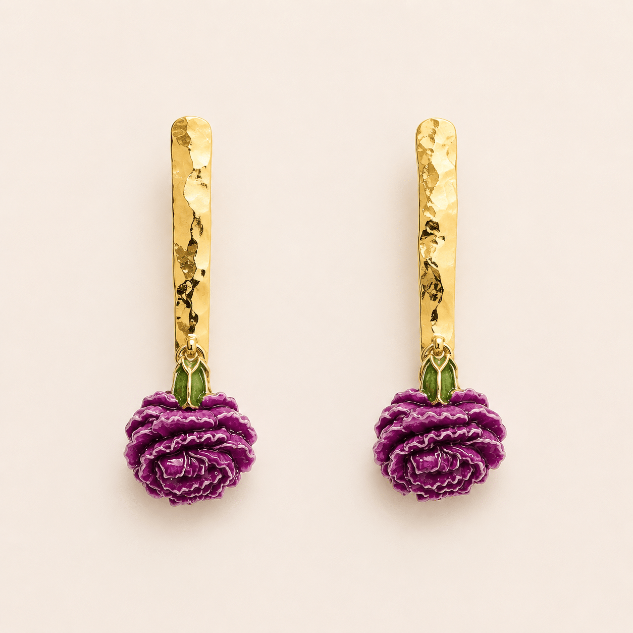 pendientes de clavel esmaltado smart portada