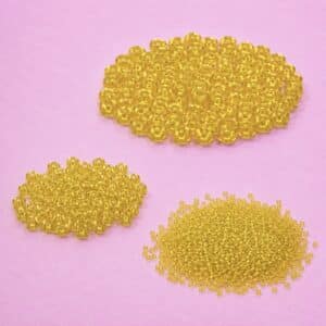 ROCAILLE JAUNE TRANSLUCIDE 100 GRAMMES