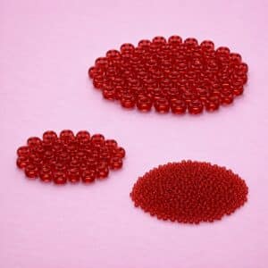 ROCAILLE ROUGE TRANSLUCIDE 100 GRAMMES
