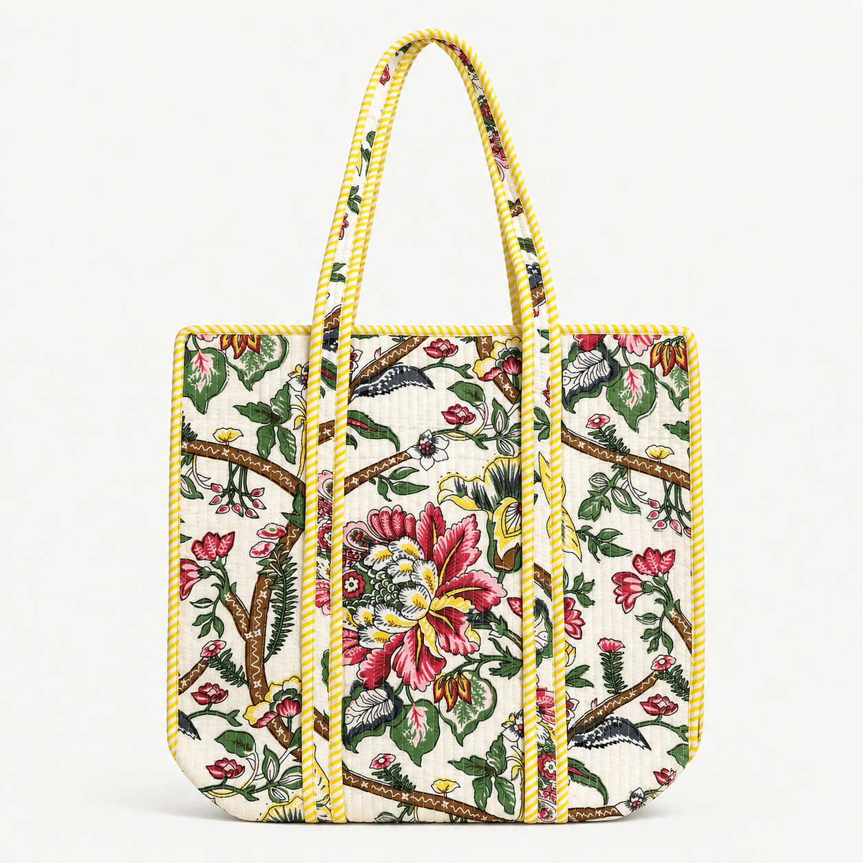 bolso shopper de tela estampados tropical modelo 13 portada