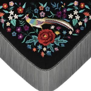 mantón de faisan negro de flamenca barato
