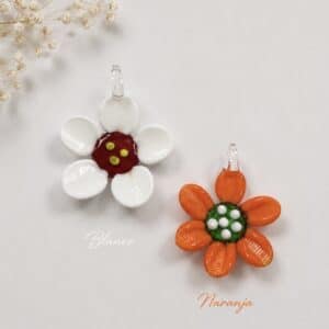 PENDENTIF MARGERITE VERRE DE MURANO