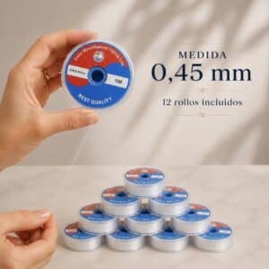 pack de hilo de nylon 0,45mm portada