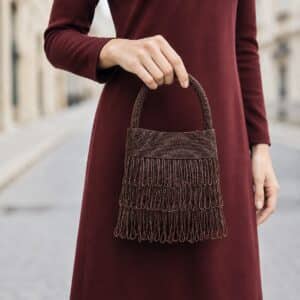 bolso de fiesta anna marrón chocolate