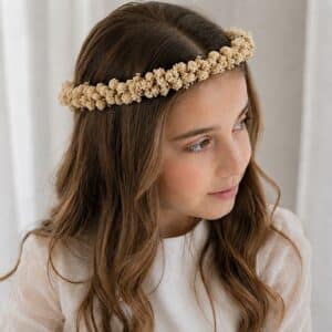 corona de paniculata para damas de arras