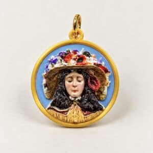 colgante virgen del rocío pastora 3d portada