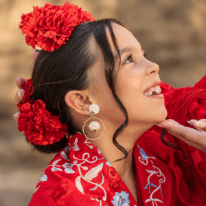 pendientes de flamenca aurgi para niñas