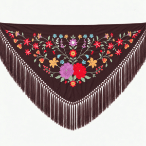 mantoncillo de flamenca marrón chocolate portada