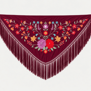 mantoncillo de flamenca abril burdeos portada