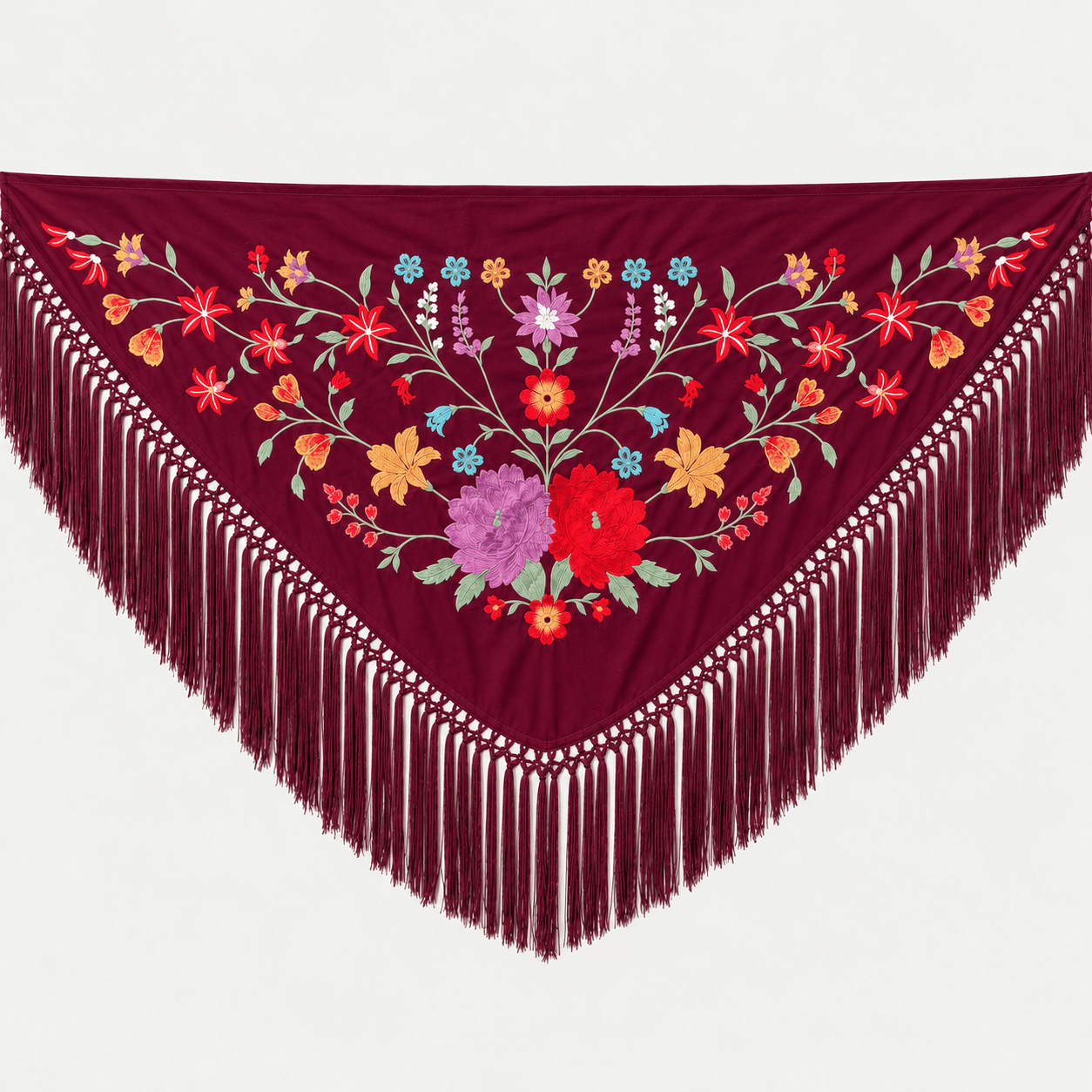 mantoncillo de flamenca abril burdeos portada